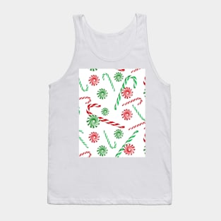 Peppermint dream on white Tank Top